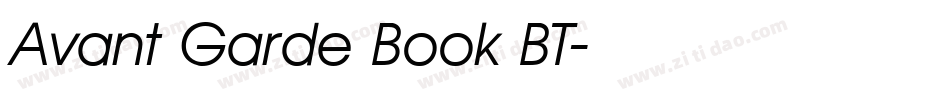 Avant Garde Book BT字体转换
